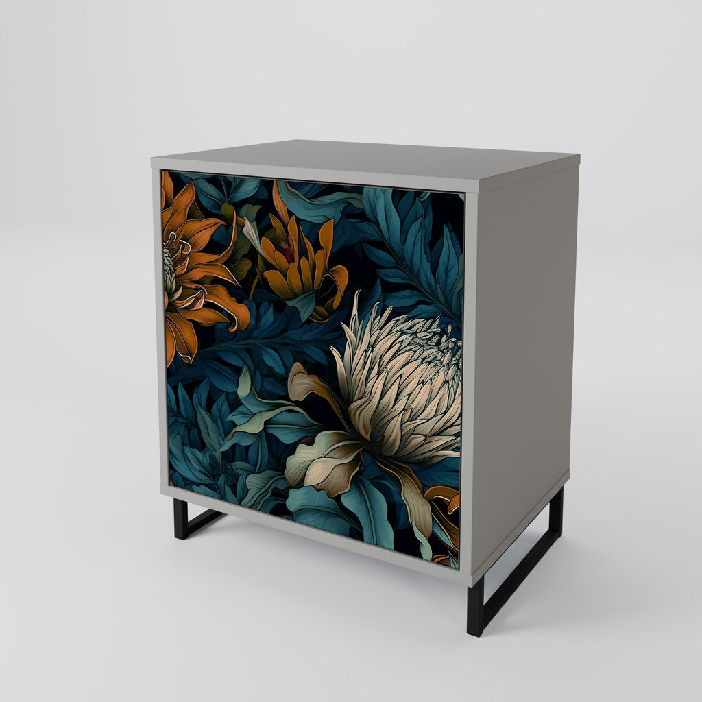 MORNING BLOOM Sideboard mit 1 Tür in Grau