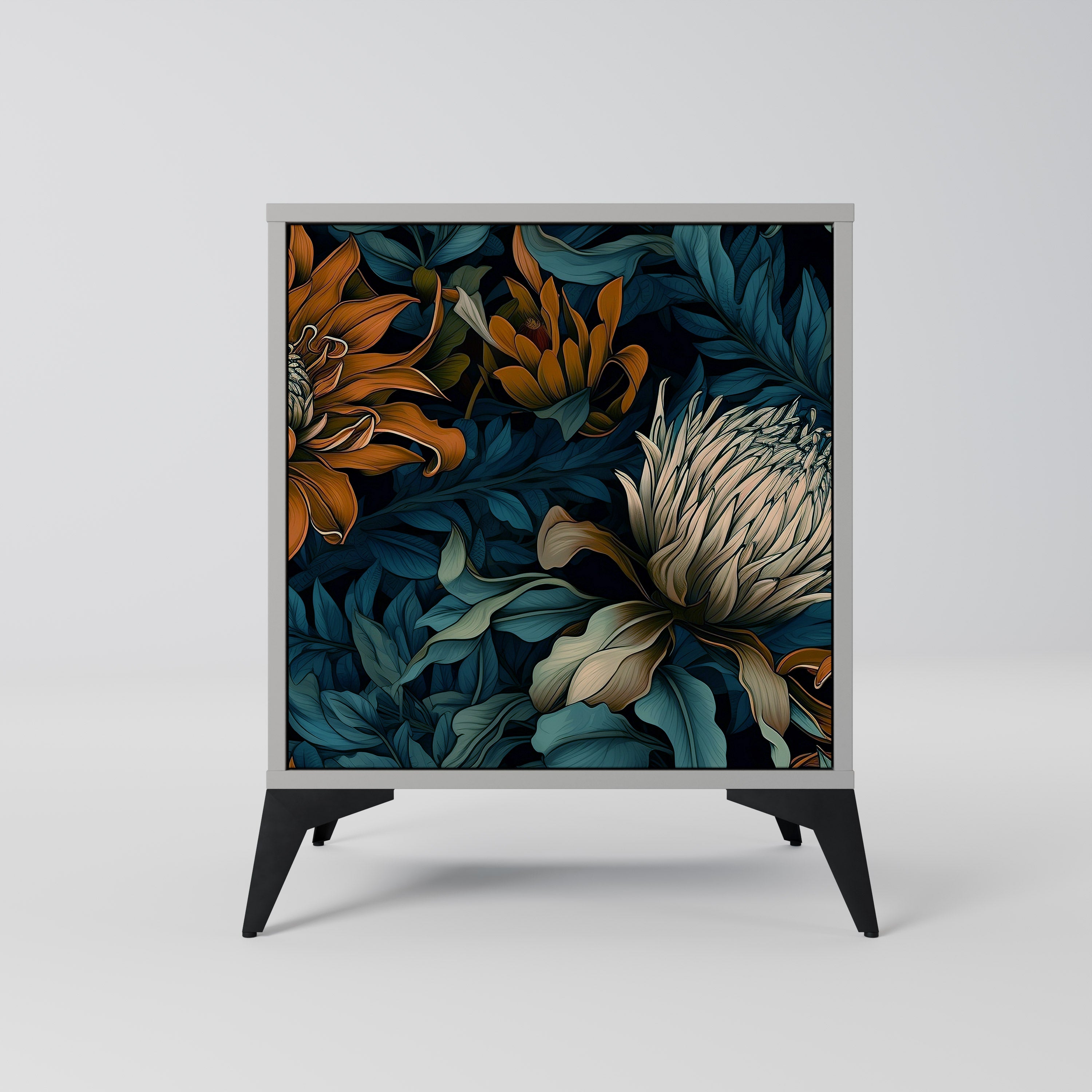 MORNING BLOOM Sideboard mit 1 Tür in Grau