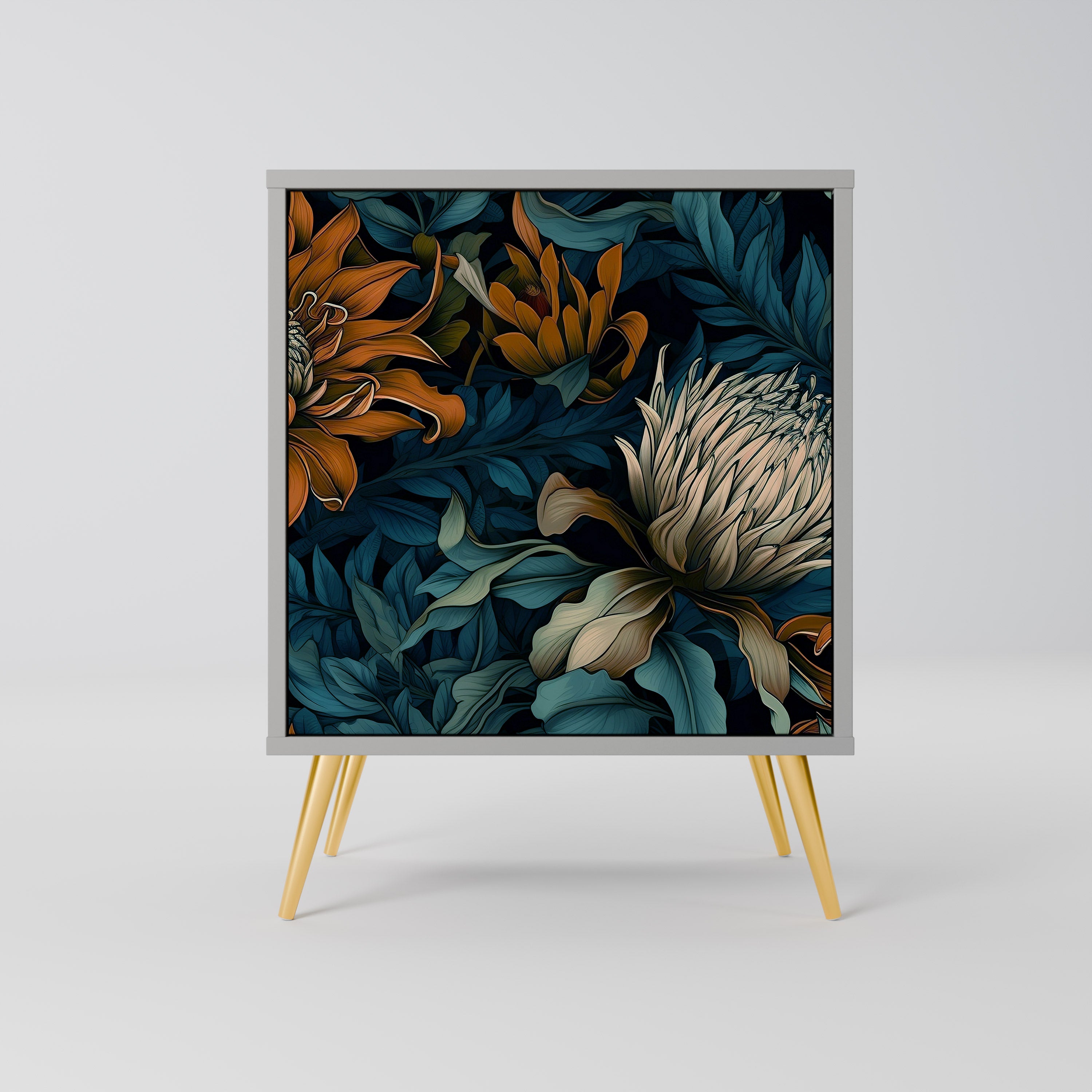 MORNING BLOOM Sideboard mit 1 Tür in Grau