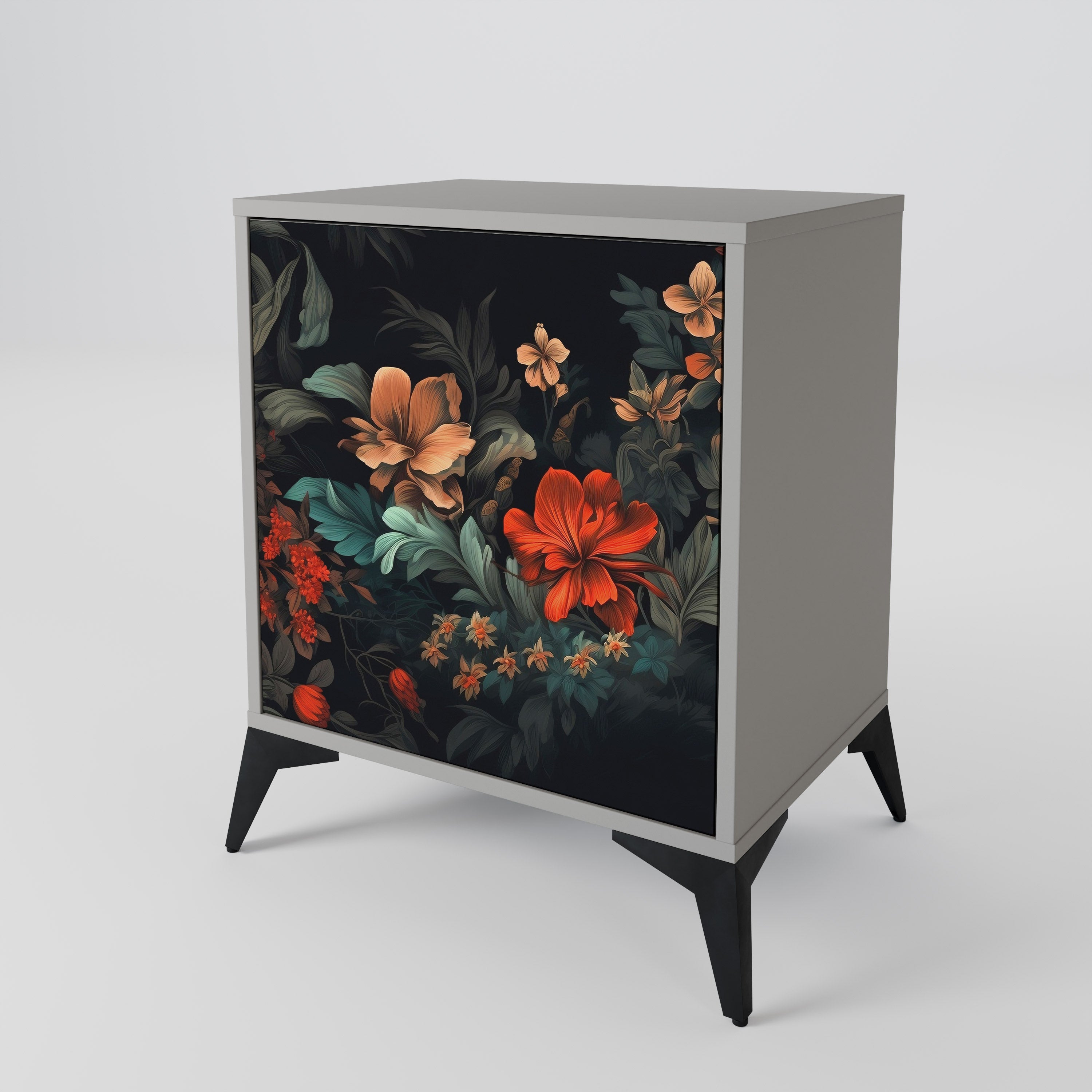 IMAGINARY BLOSSOM Sideboard mit 1 Tür in Grau