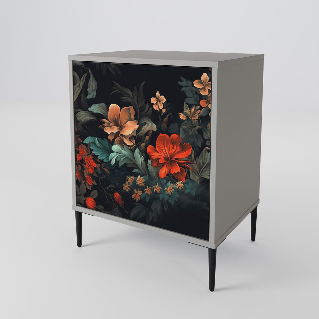 IMAGINARY BLOSSOM Sideboard mit 1 Tür in Grau