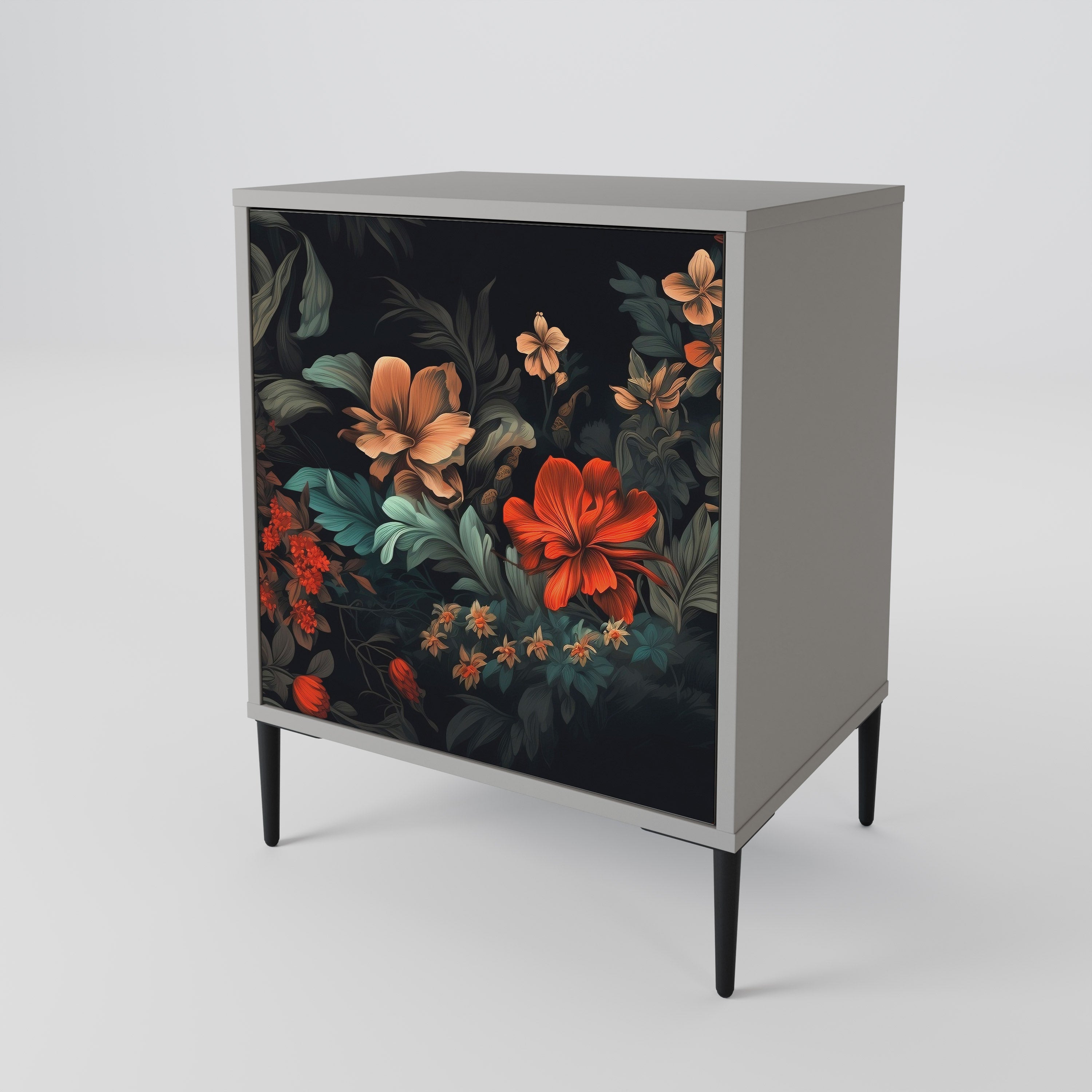 IMAGINARY BLOSSOM Sideboard mit 1 Tür in Grau