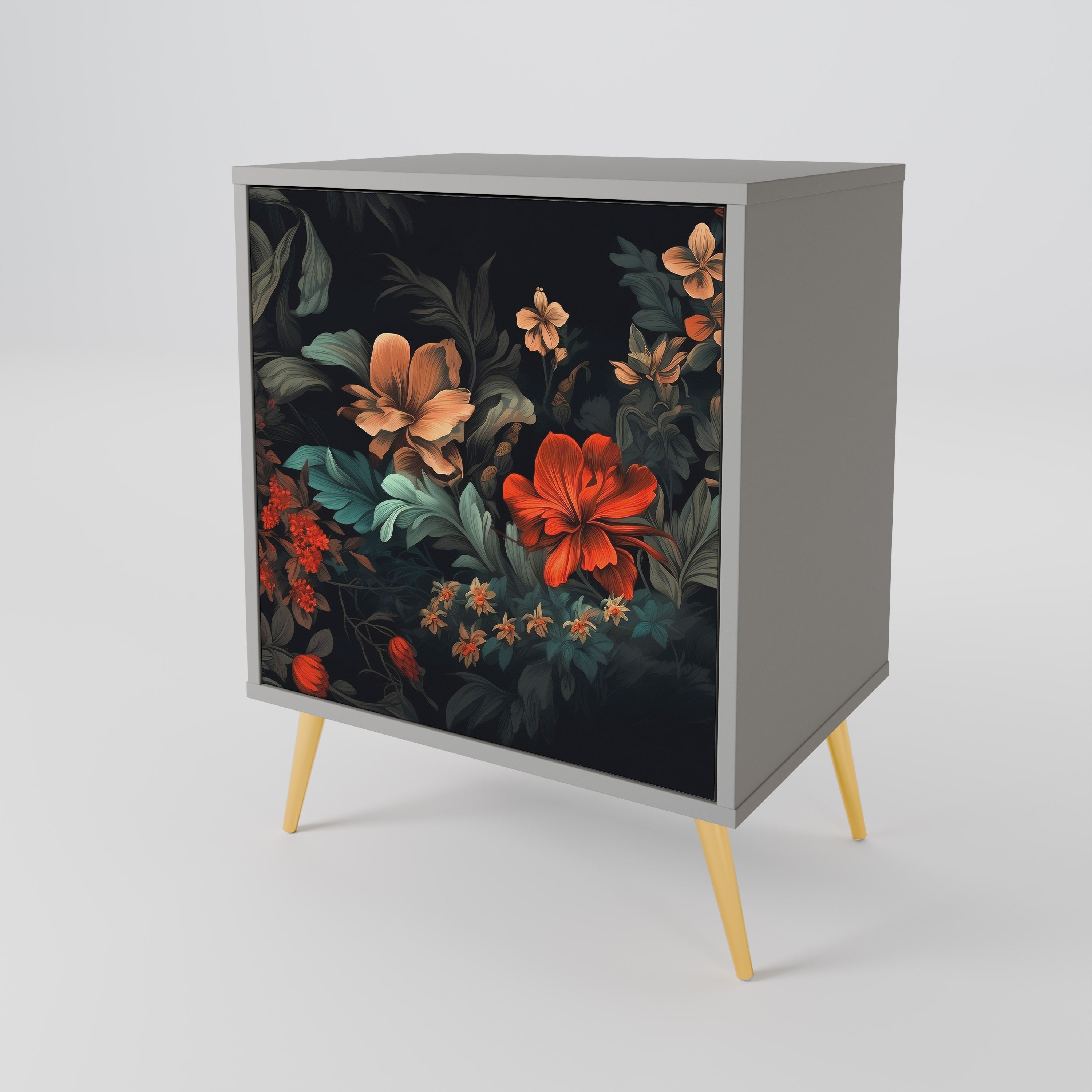 IMAGINARY BLOSSOM Sideboard mit 1 Tür in Grau