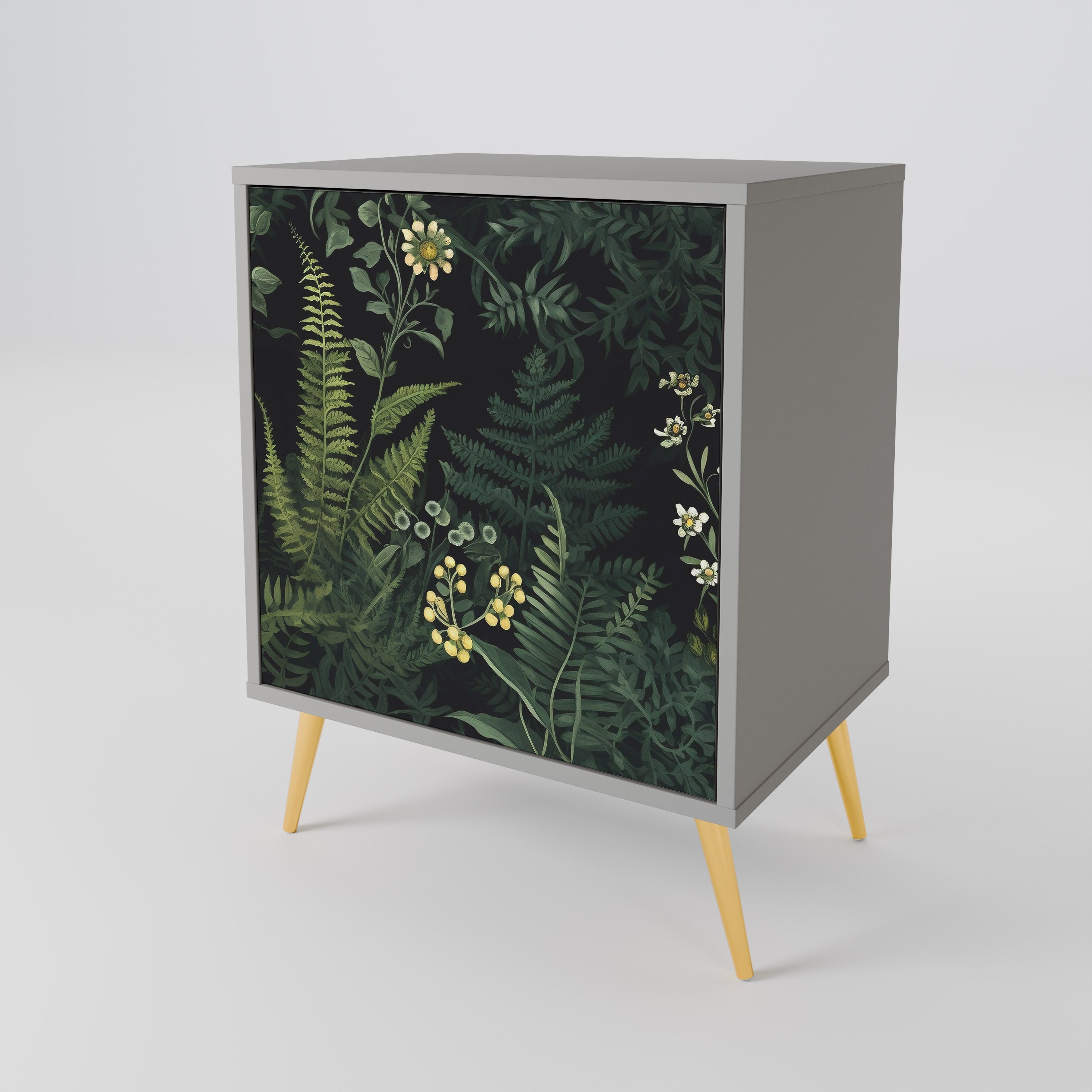 FERN FLOWERS Sideboard mit 1 Tür in Grau