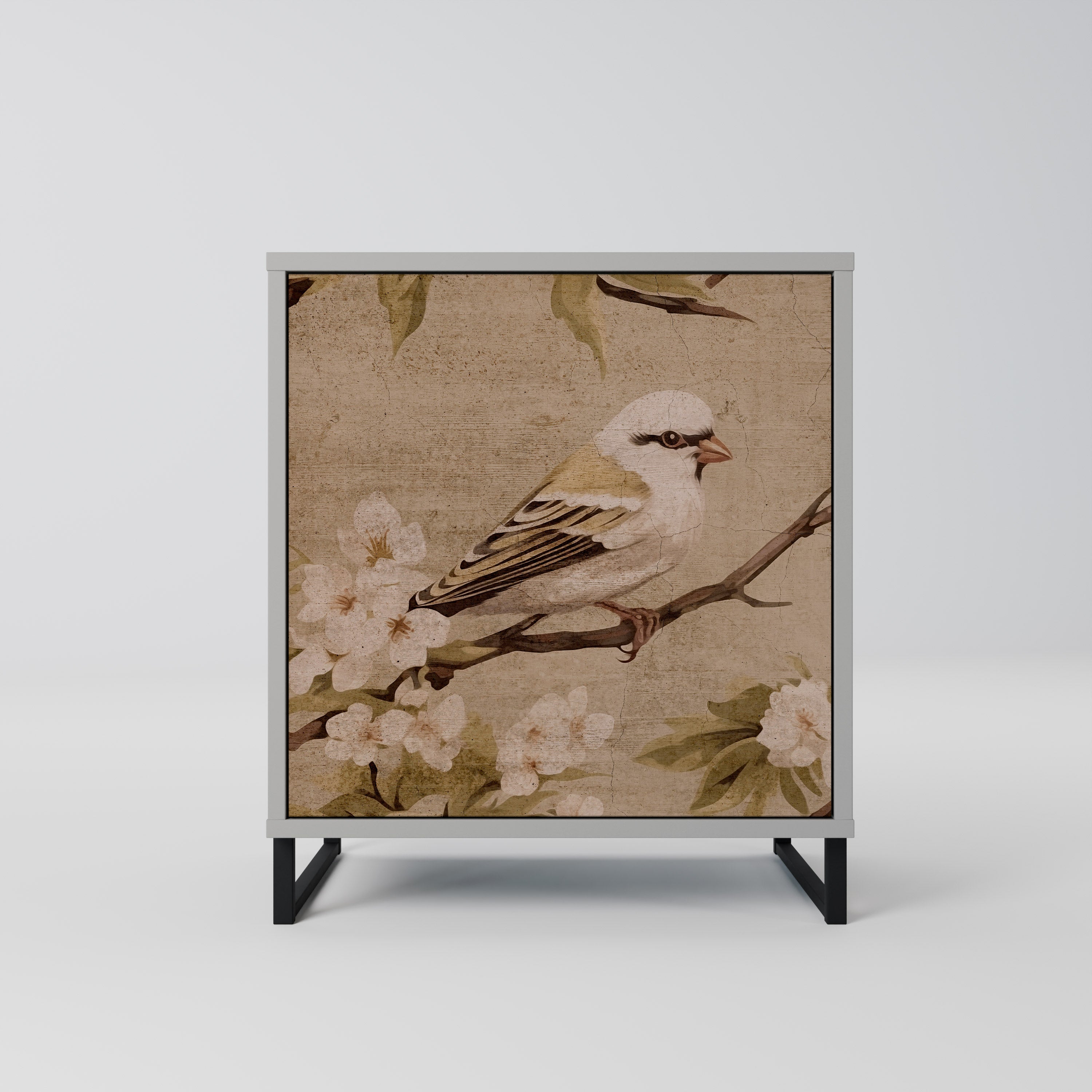 PETAL DISTINGUISH Sideboard mit 1 Tür in Grau