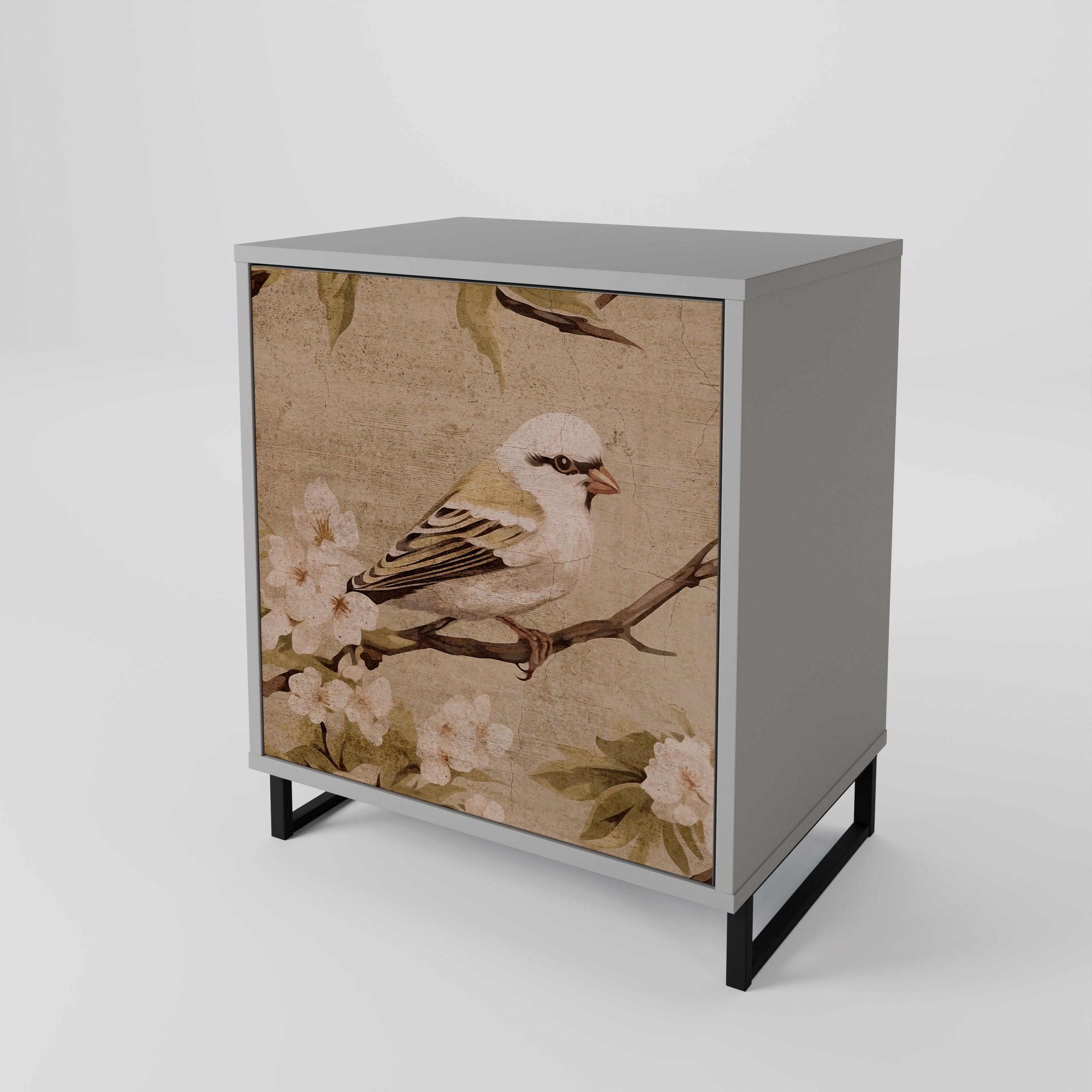 PETAL DISTINGUISH Sideboard mit 1 Tür in Grau