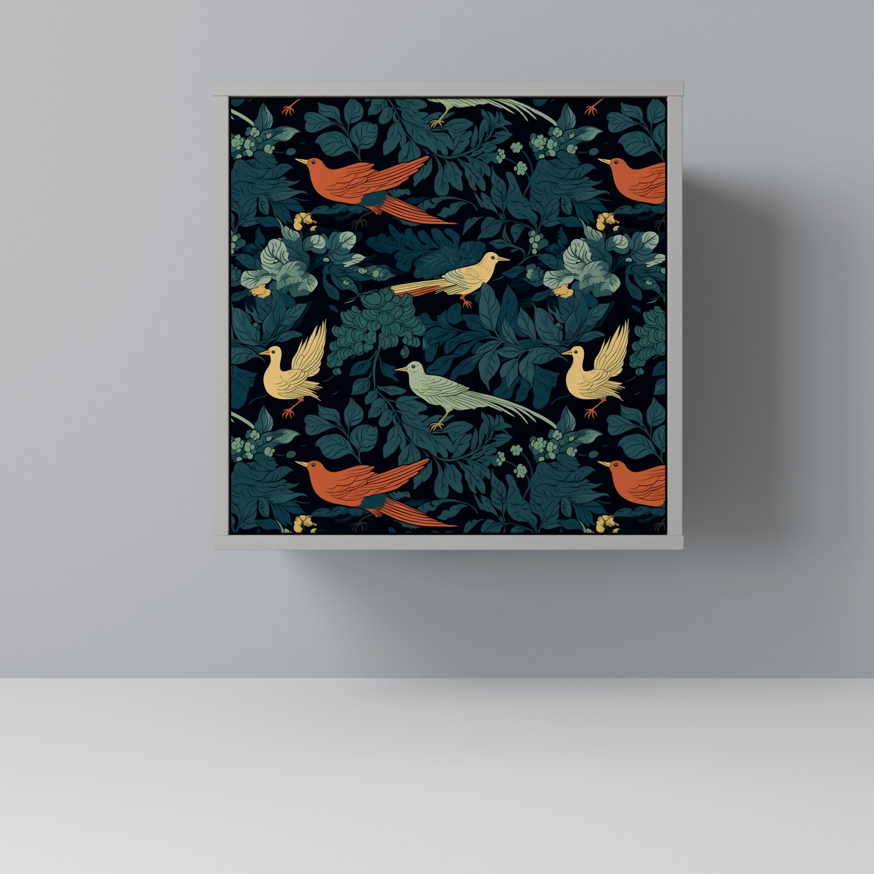 FOWL ORNAMENT Sideboard mit 1 Tür in Grau