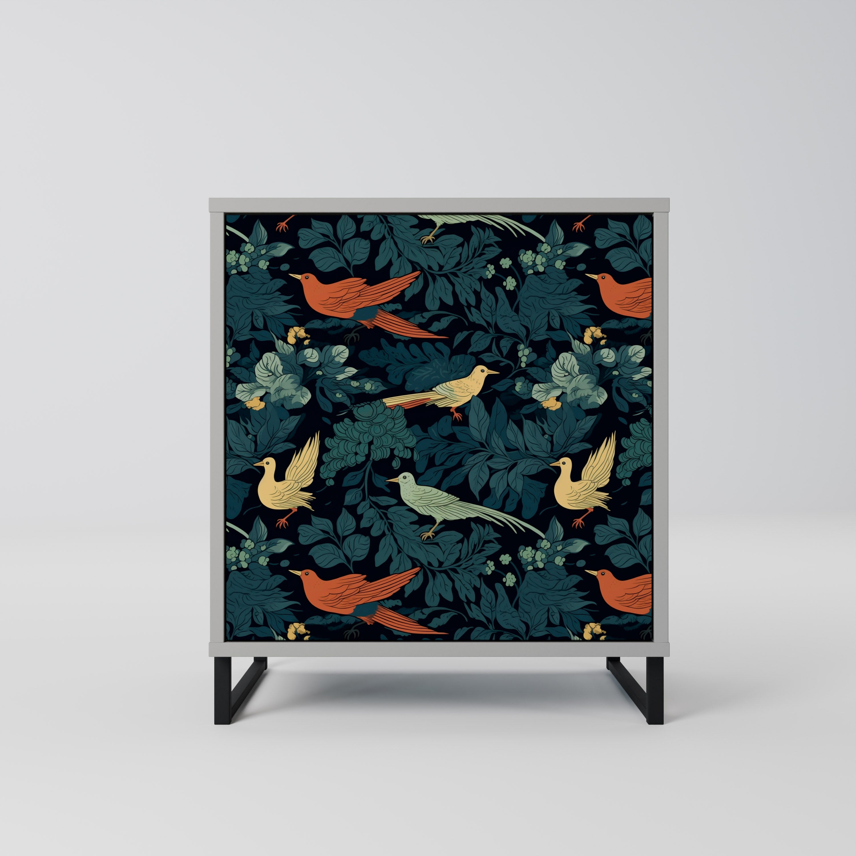 FOWL ORNAMENT Sideboard mit 1 Tür in Grau