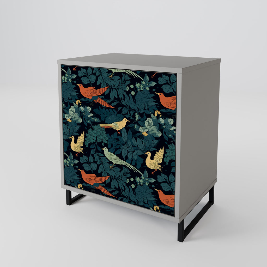 FOWL ORNAMENT Sideboard mit 1 Tür in Grau