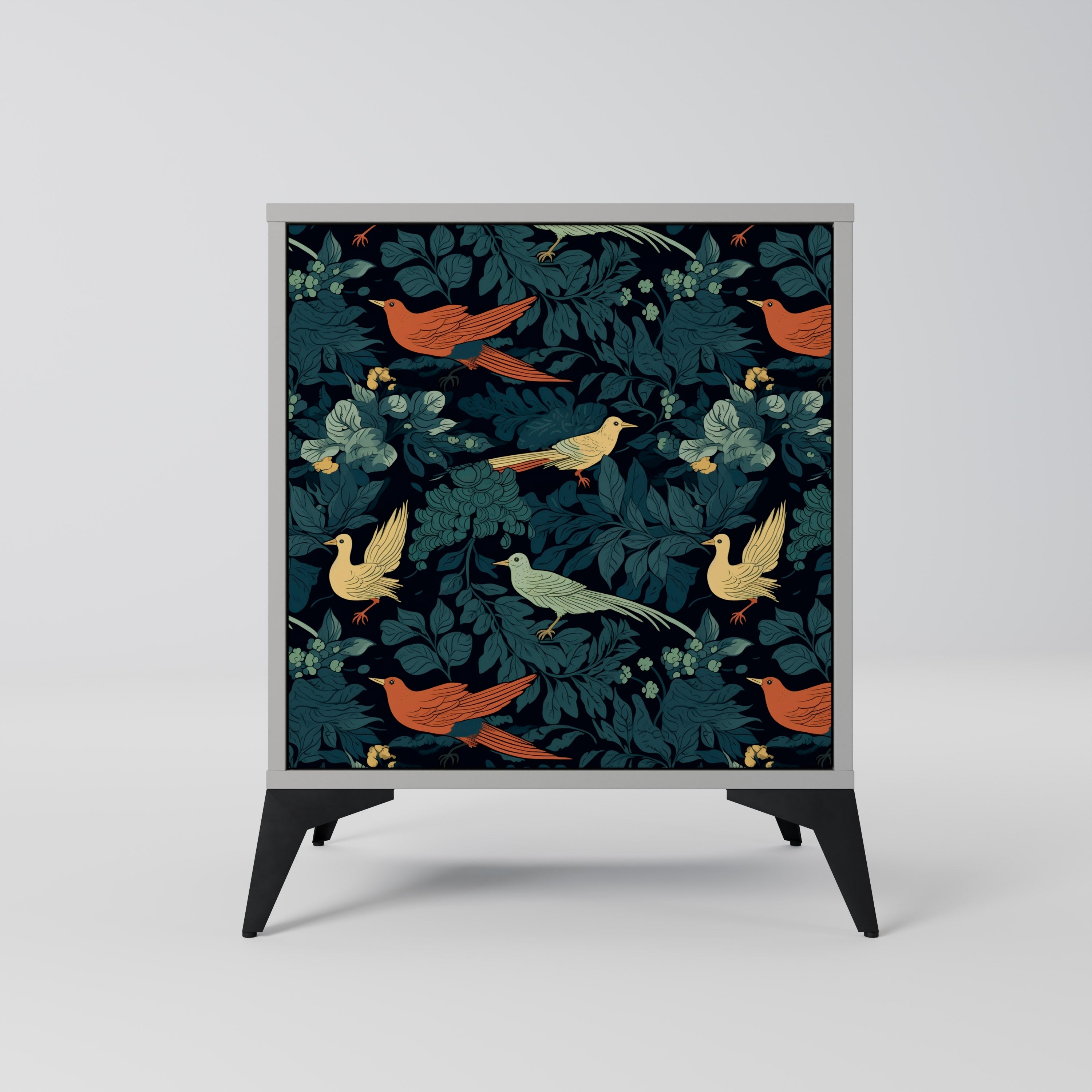 FOWL ORNAMENT Sideboard mit 1 Tür in Grau