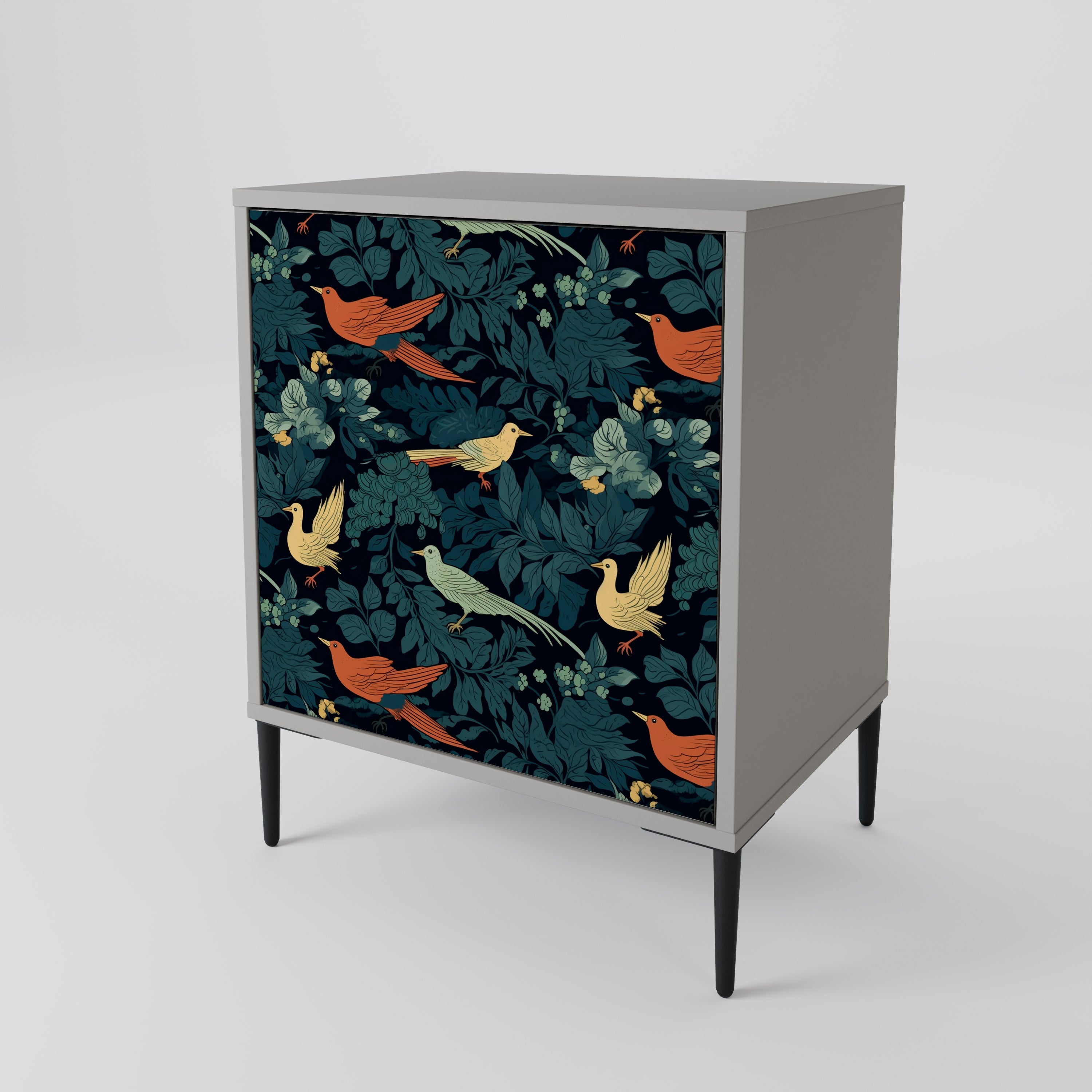 FOWL ORNAMENT Sideboard mit 1 Tür in Grau