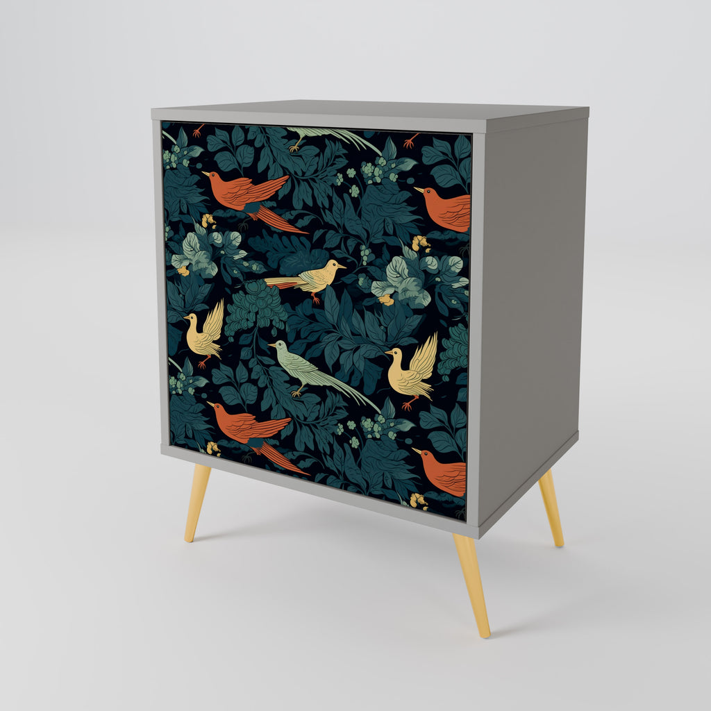 FOWL ORNAMENT Sideboard mit 1 Tür in Grau
