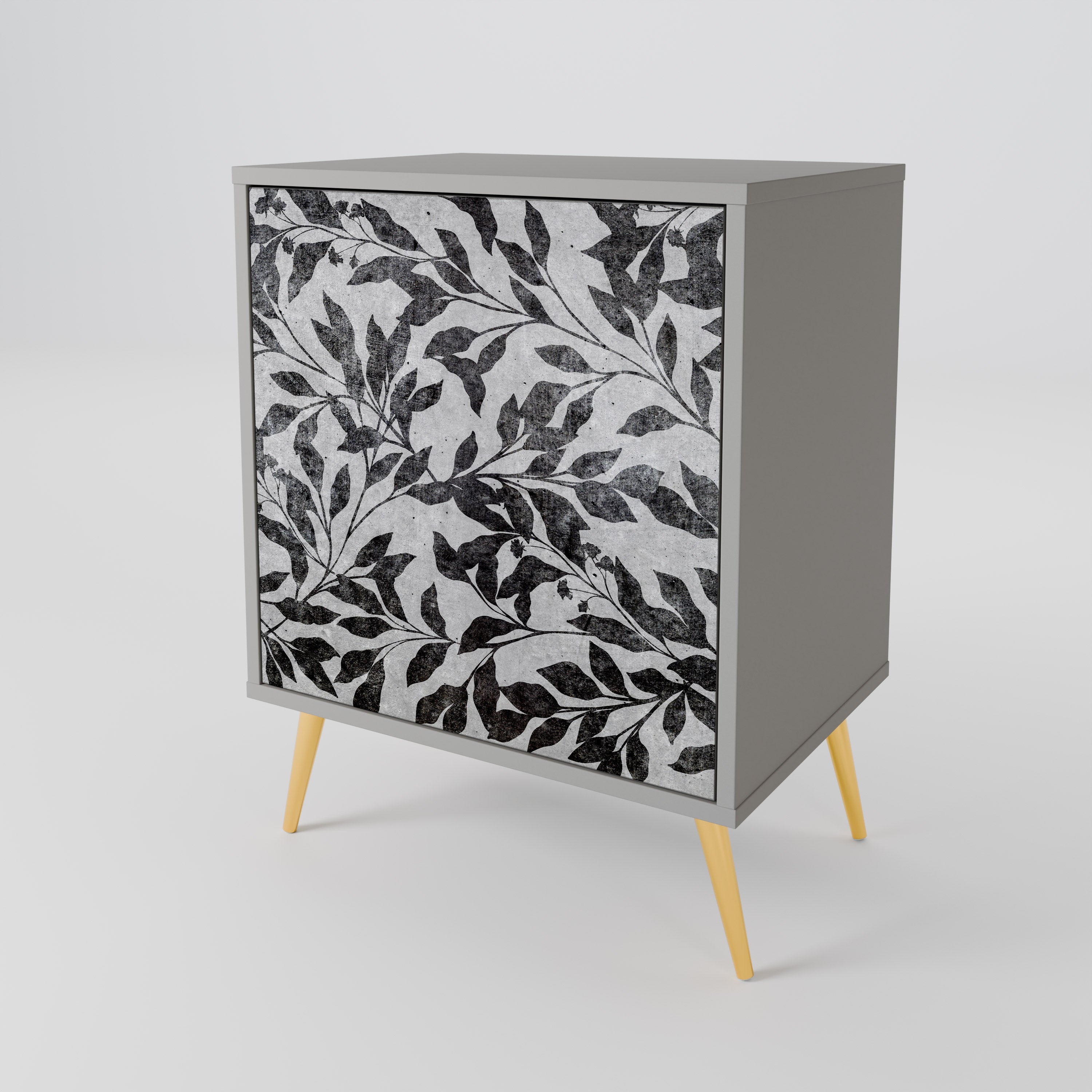 CHARCOAL SPROUT Sideboard mit 1 Tür in Grau
