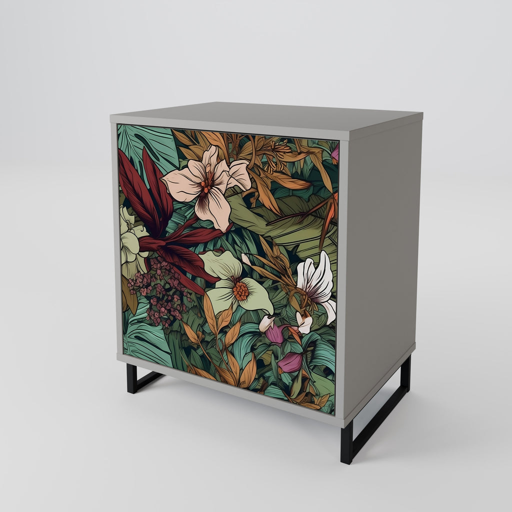 BOTANICAL EMERGENCE Sideboard mit 1 Tür in Grau