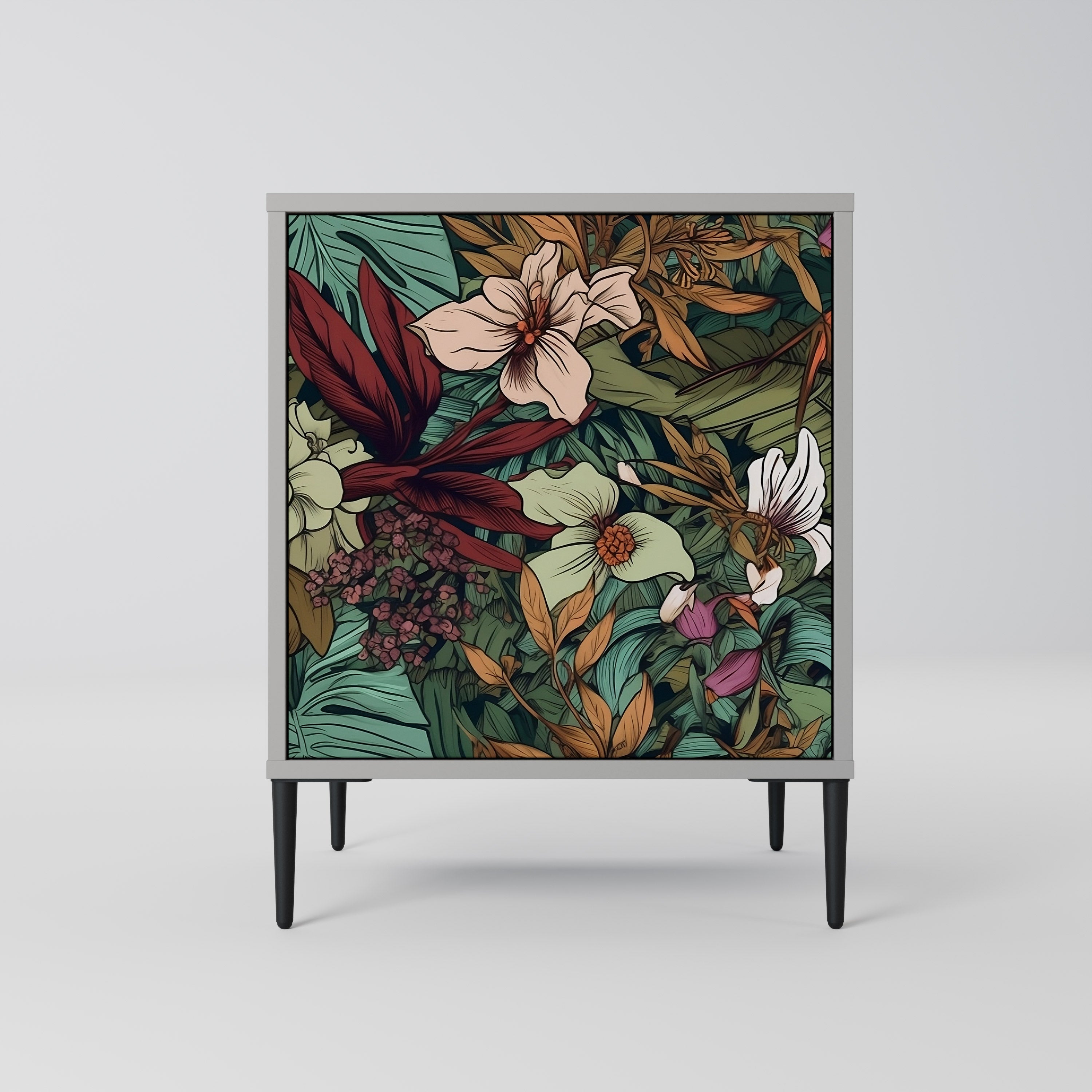 BOTANICAL EMERGENCE Sideboard mit 1 Tür in Grau