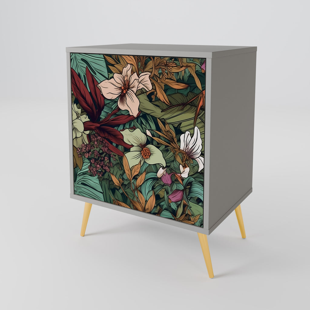 BOTANICAL EMERGENCE Sideboard mit 1 Tür in Grau