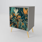 FLORAL SERENITY Sideboard mit 1 Tür in Grau