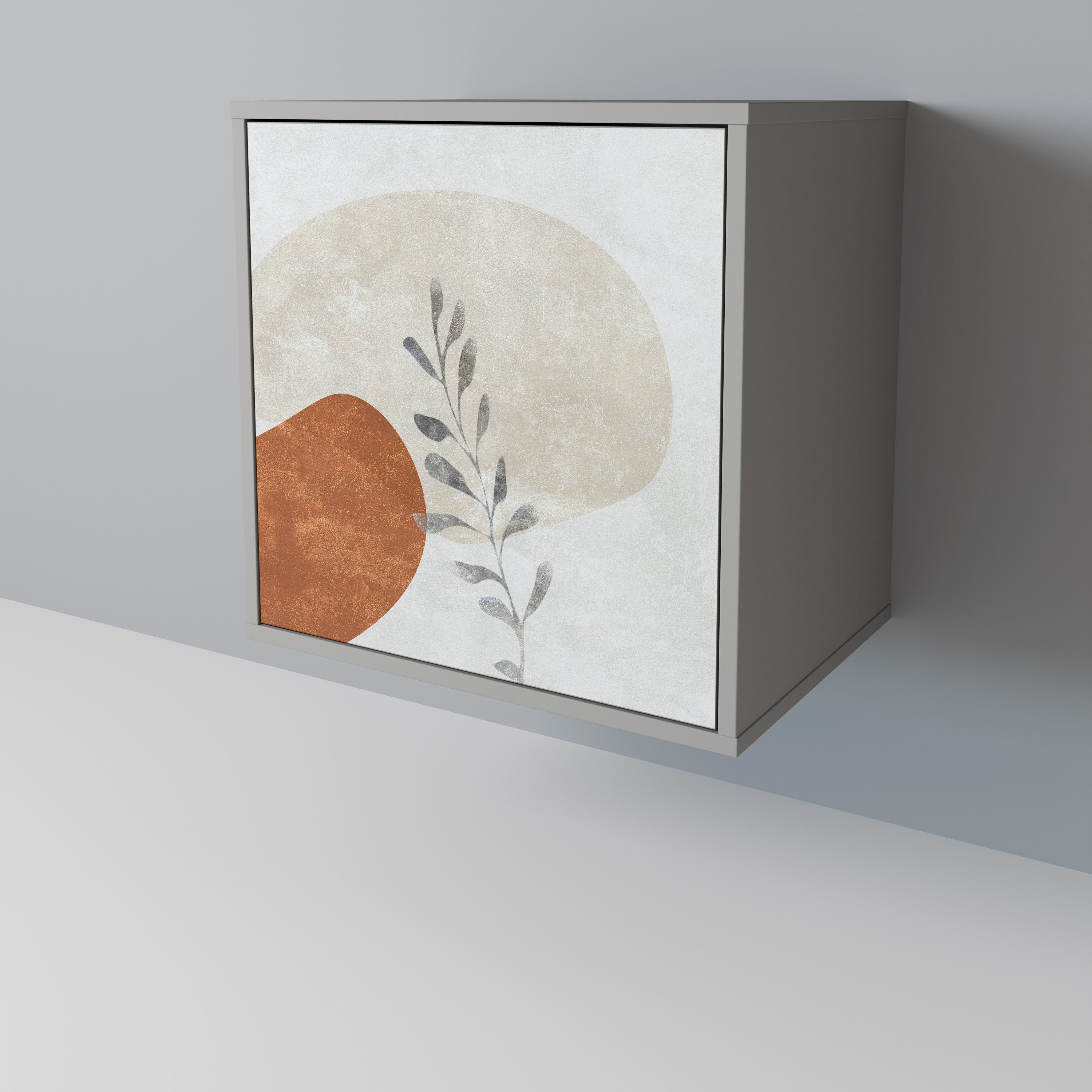 TRANQUIL TWIG Sideboard mit 1 Tür in Grau