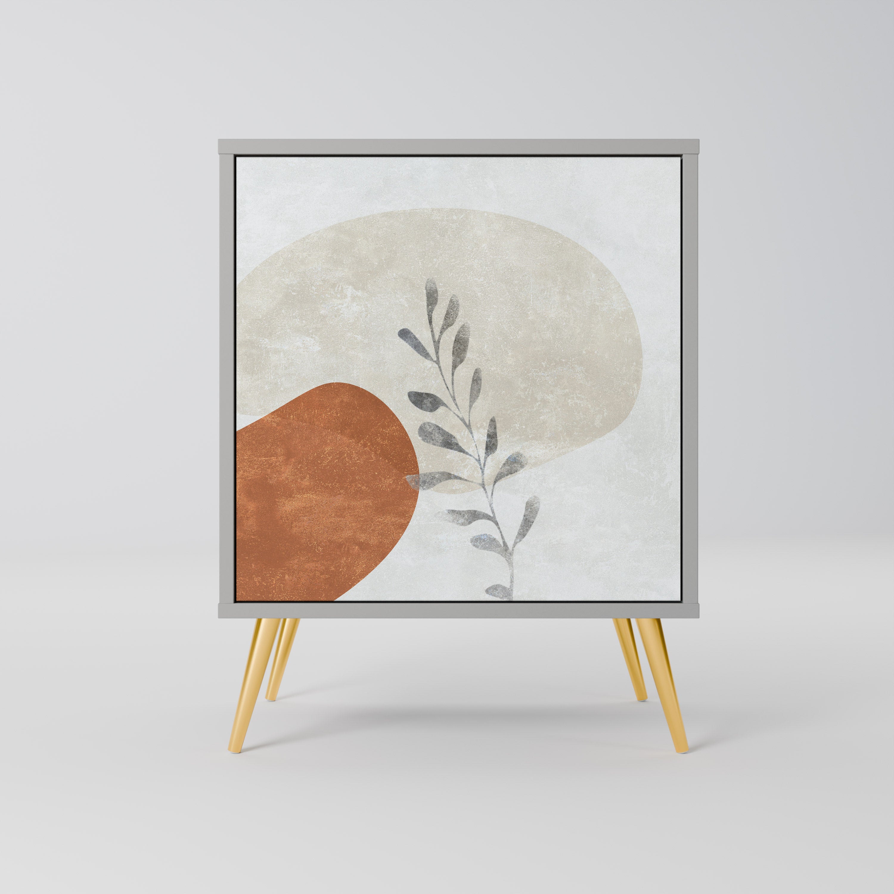 TRANQUIL TWIG Sideboard mit 1 Tür in Grau