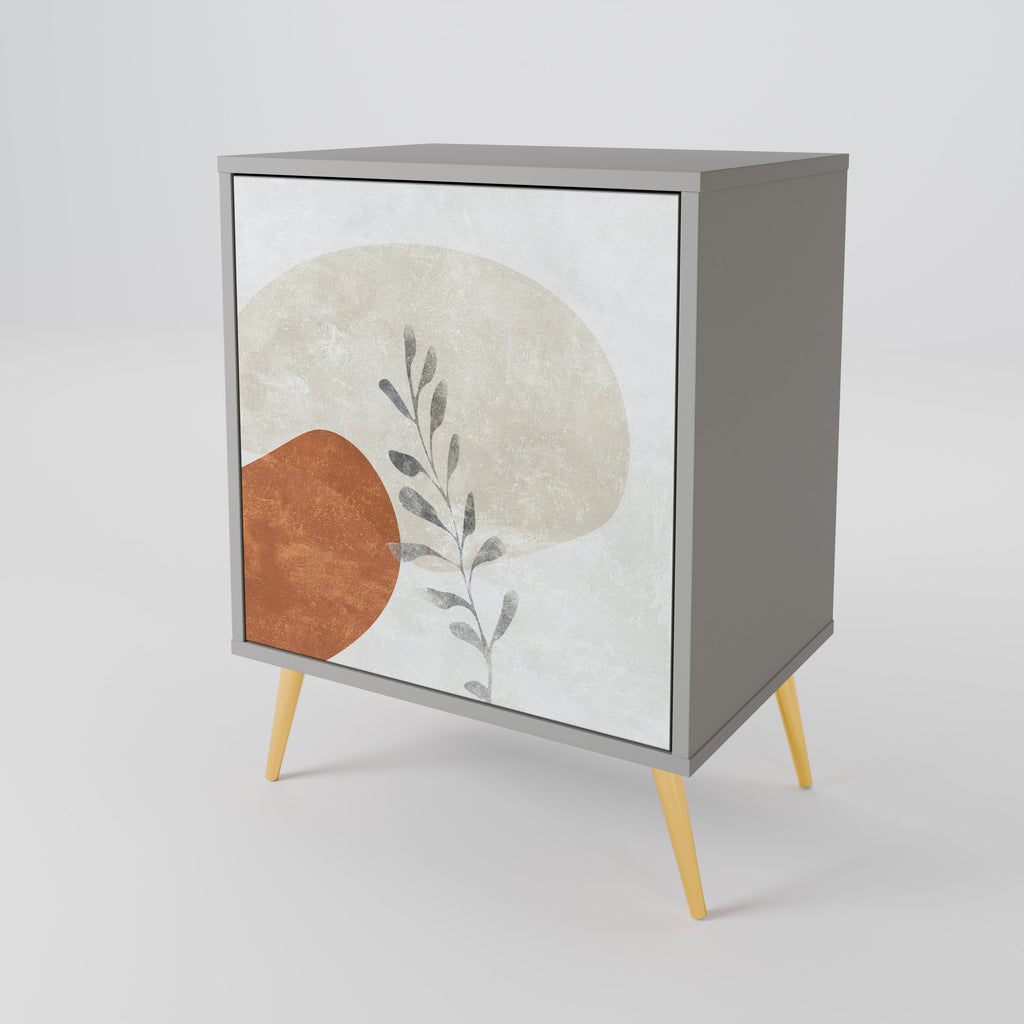 TRANQUIL TWIG Sideboard mit 1 Tür in Grau