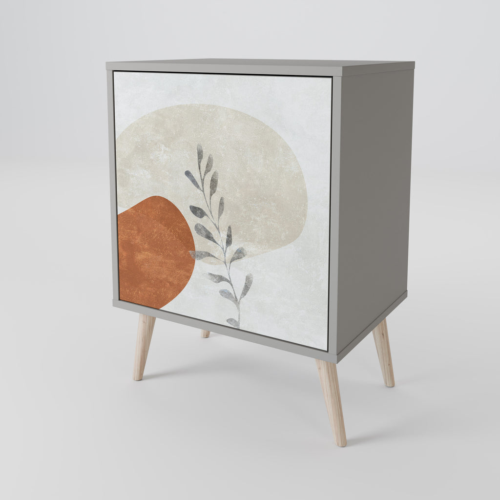 TRANQUIL TWIG Sideboard mit 1 Tür in Grau
