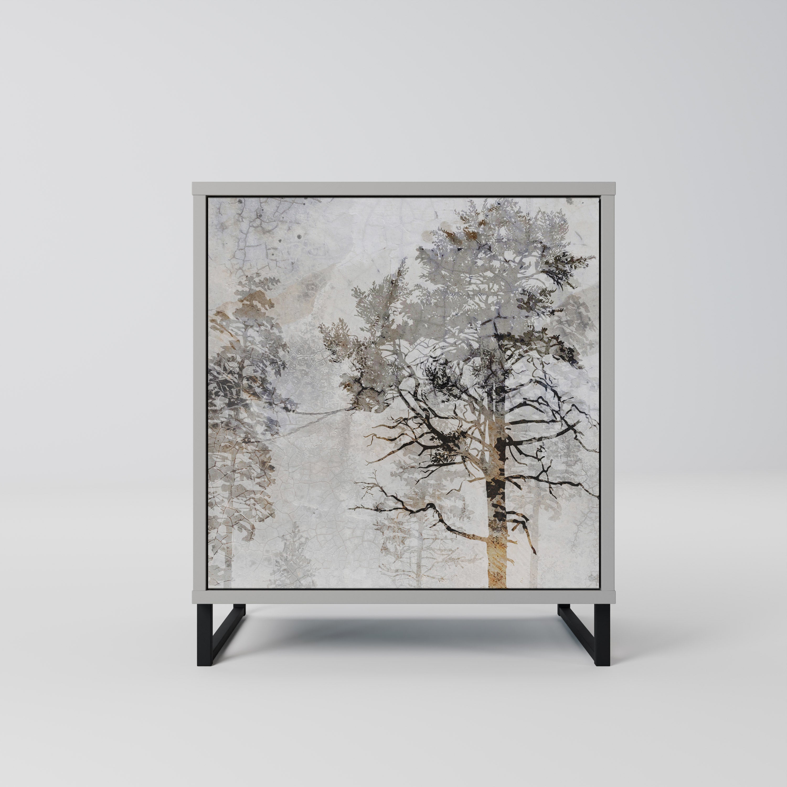 FADE IN THE TREES Sideboard mit 1 Tür in Grau