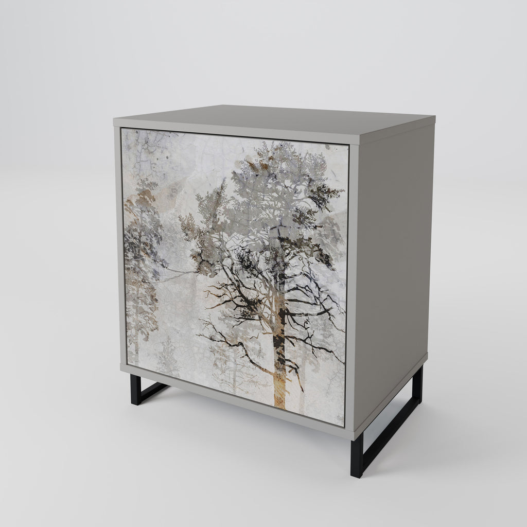 FADE IN THE TREES Sideboard mit 1 Tür in Grau