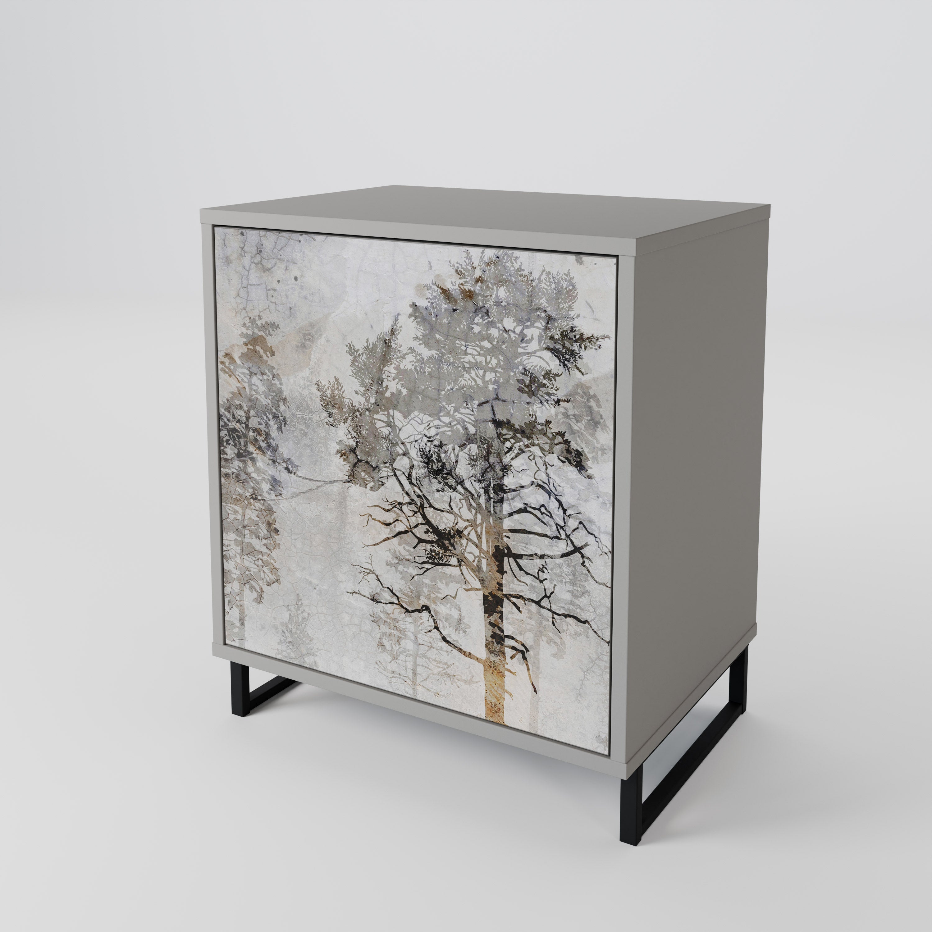 FADE IN THE TREES Sideboard mit 1 Tür in Grau