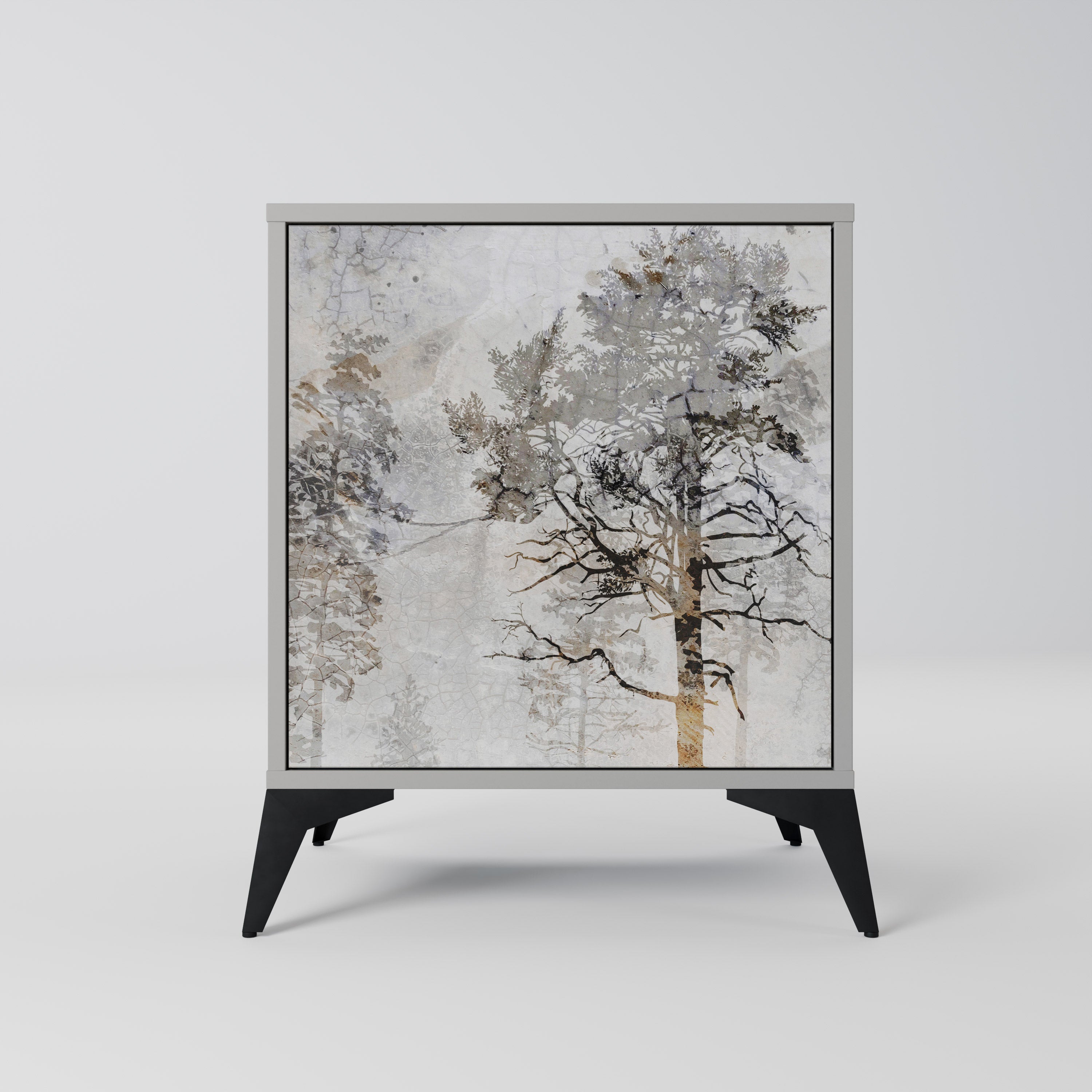FADE IN THE TREES Sideboard mit 1 Tür in Grau