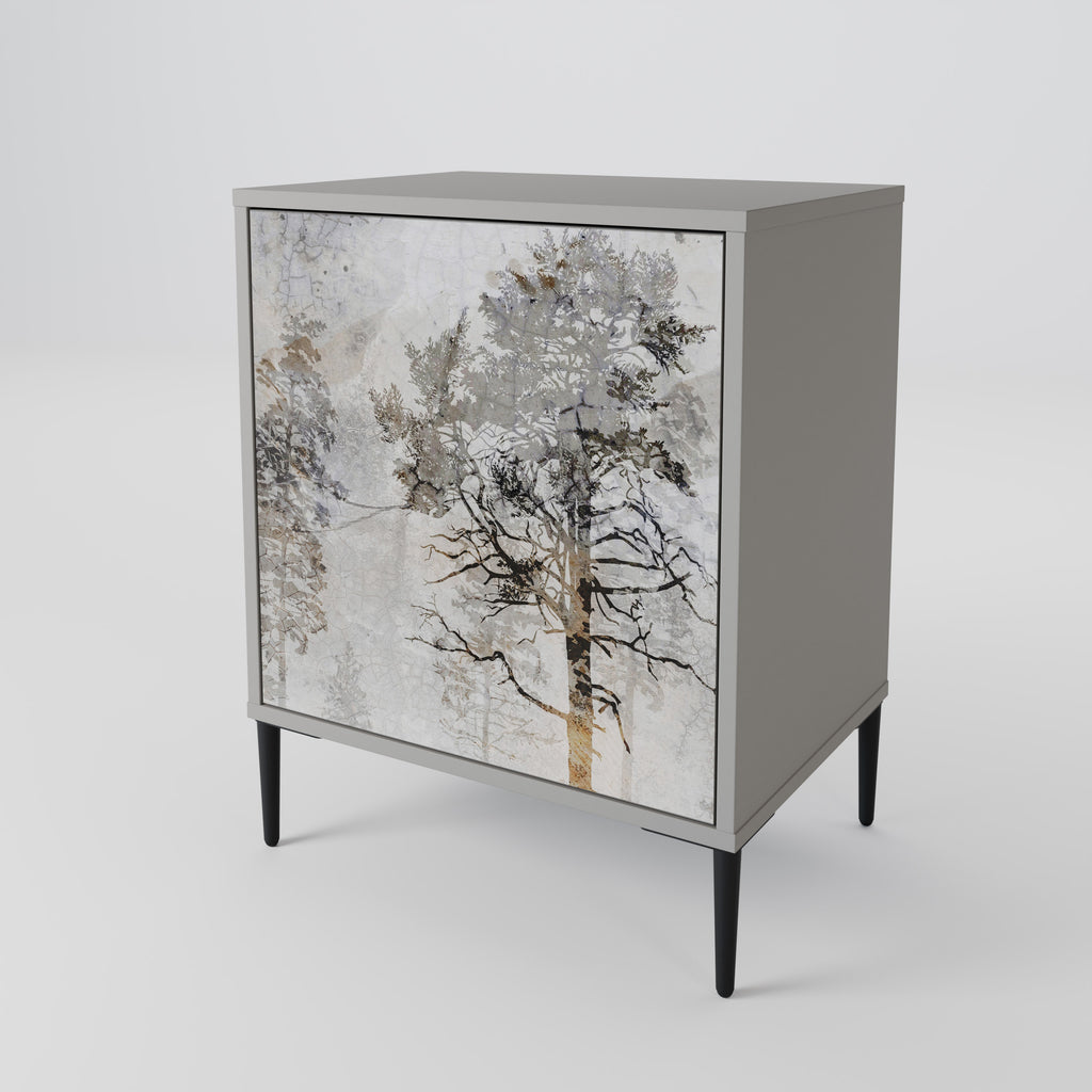 FADE IN THE TREES Sideboard mit 1 Tür in Grau