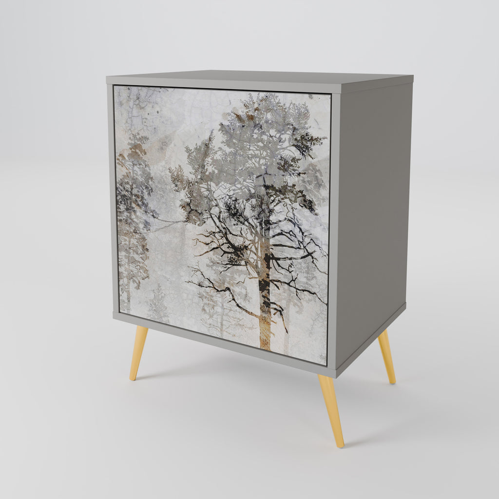 FADE IN THE TREES Sideboard mit 1 Tür in Grau