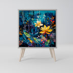 MIDNIGHT BLOSSOM Sideboard mit 1 Tür in Grau