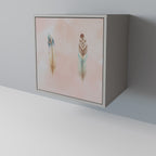 THE DELIQUESCE Sideboard mit 1 Tür in Grau