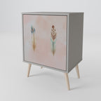 THE DELIQUESCE Sideboard mit 1 Tür in Grau