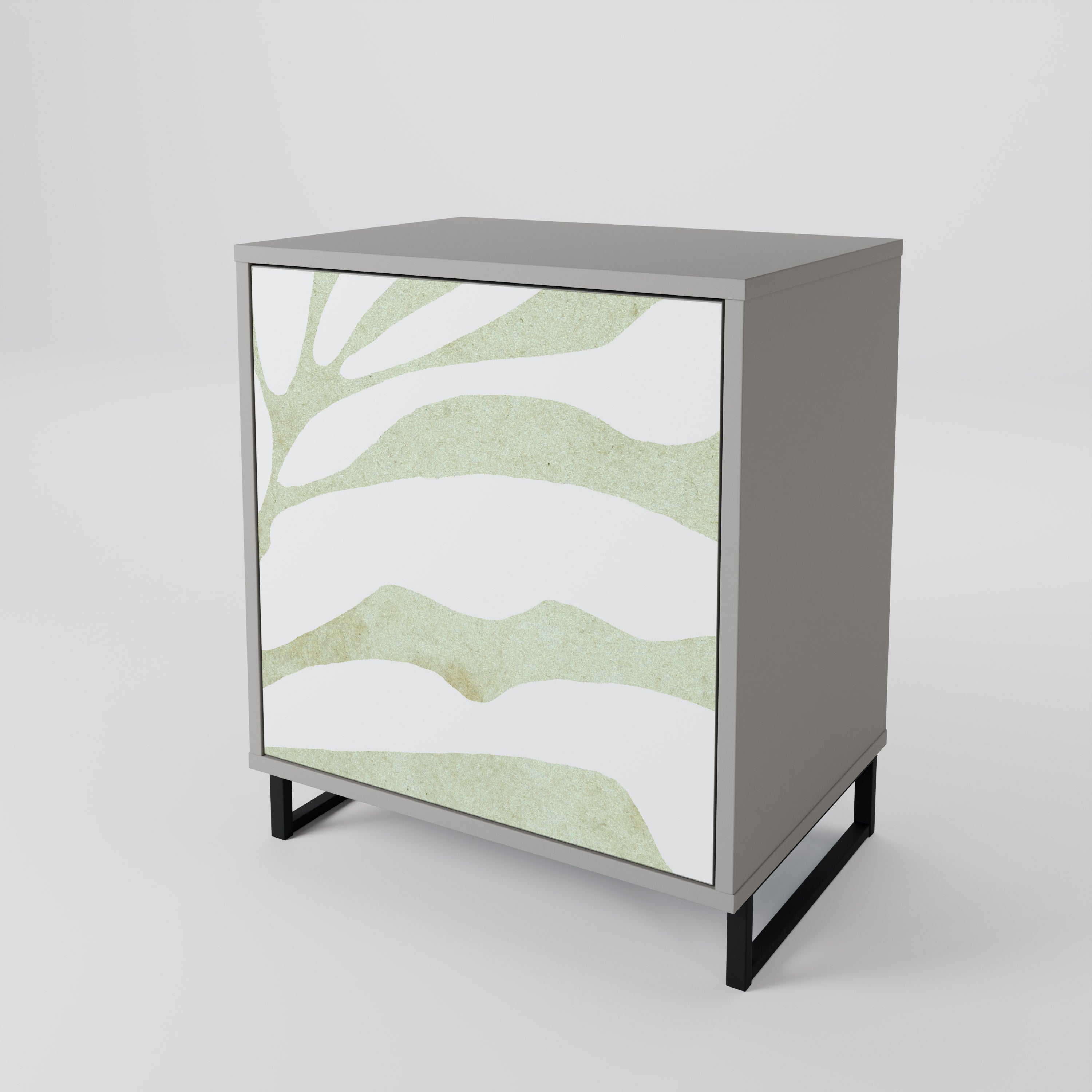 BOTANICAL SPARK Sideboard mit 1 Tür in Grau