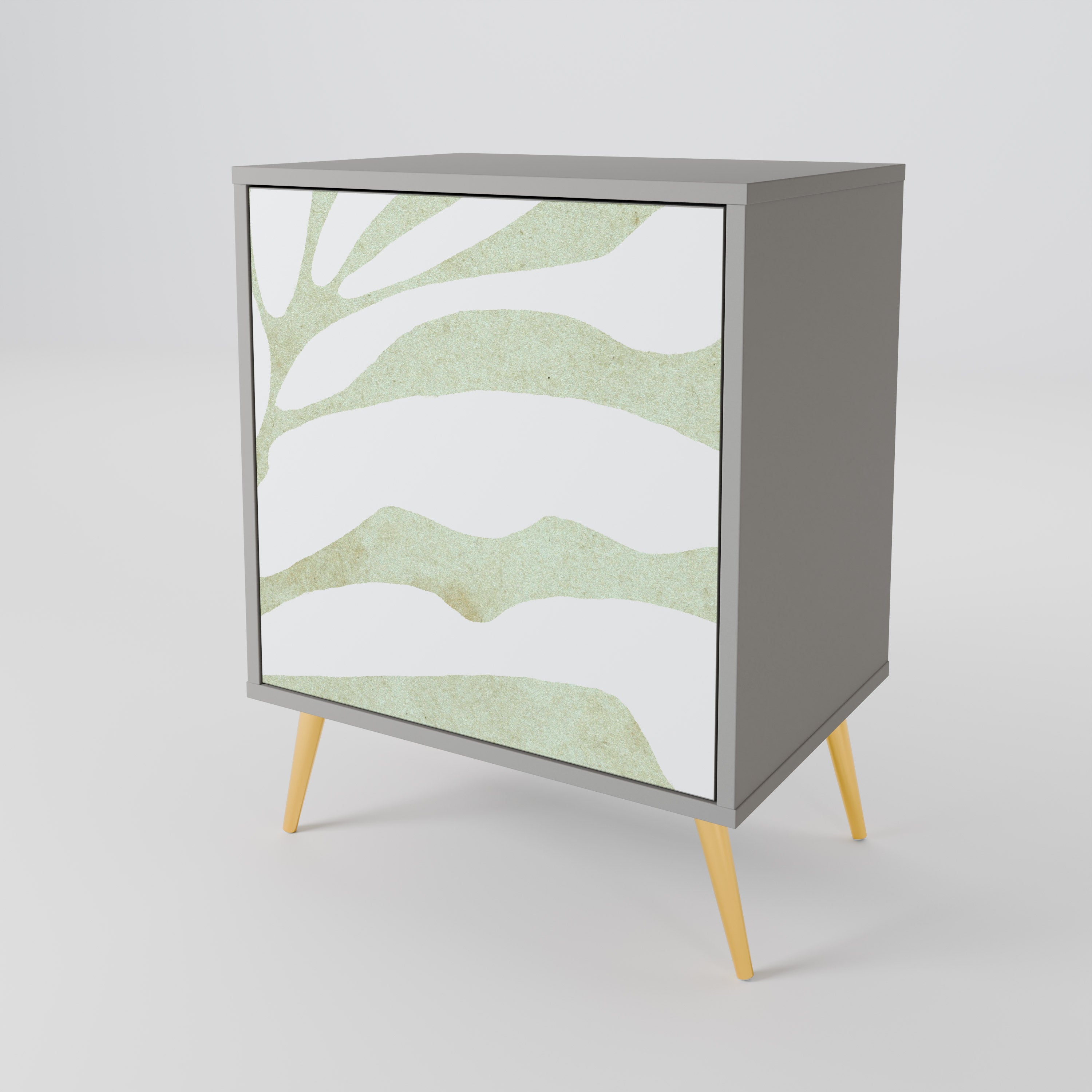 BOTANICAL SPARK Sideboard mit 1 Tür in Grau