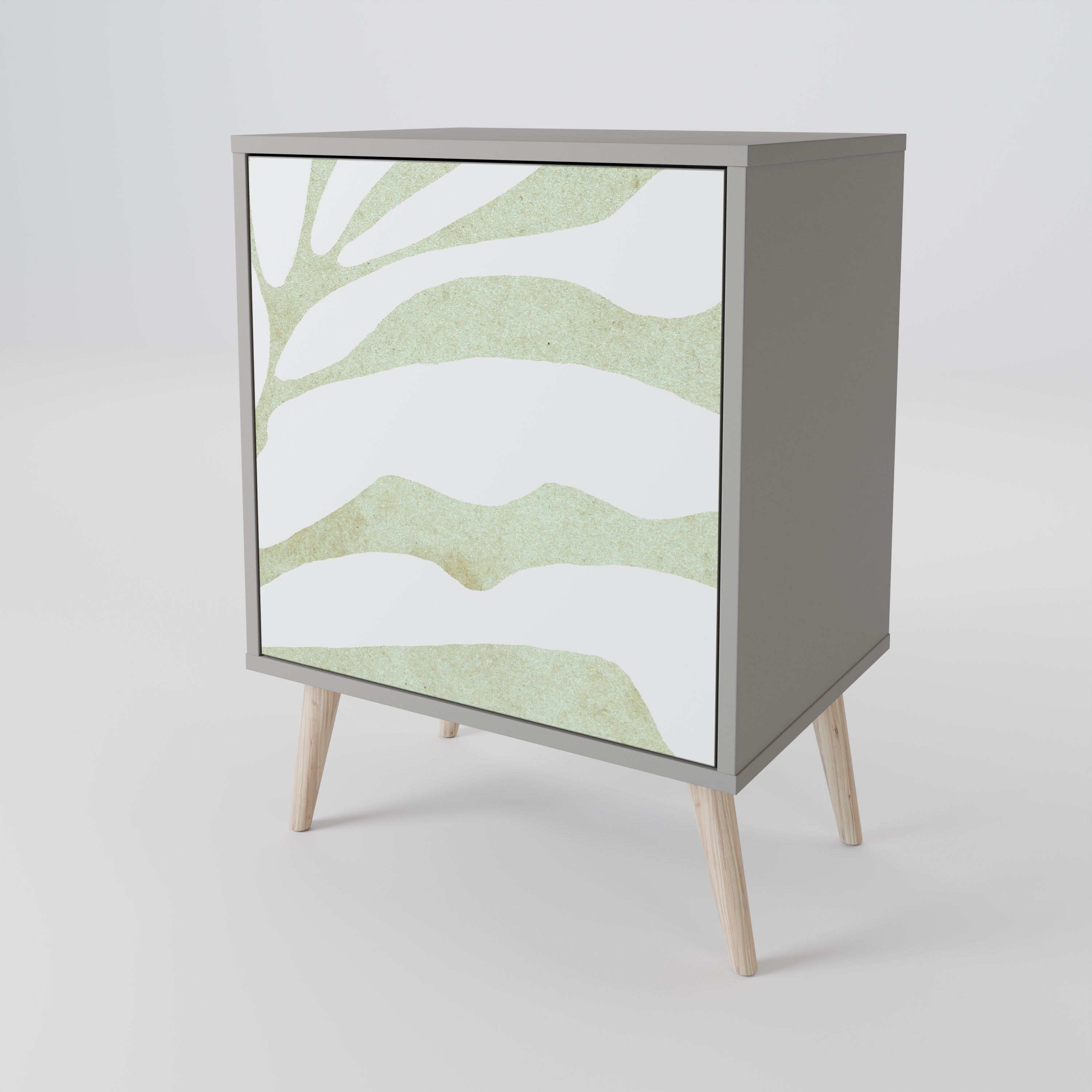 BOTANICAL SPARK Sideboard mit 1 Tür in Grau