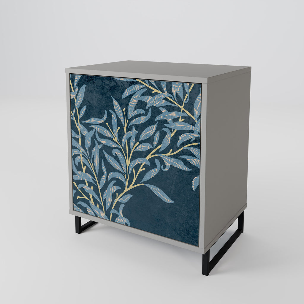 BLUE LEAVES Sideboard mit 1 Tür in Grau