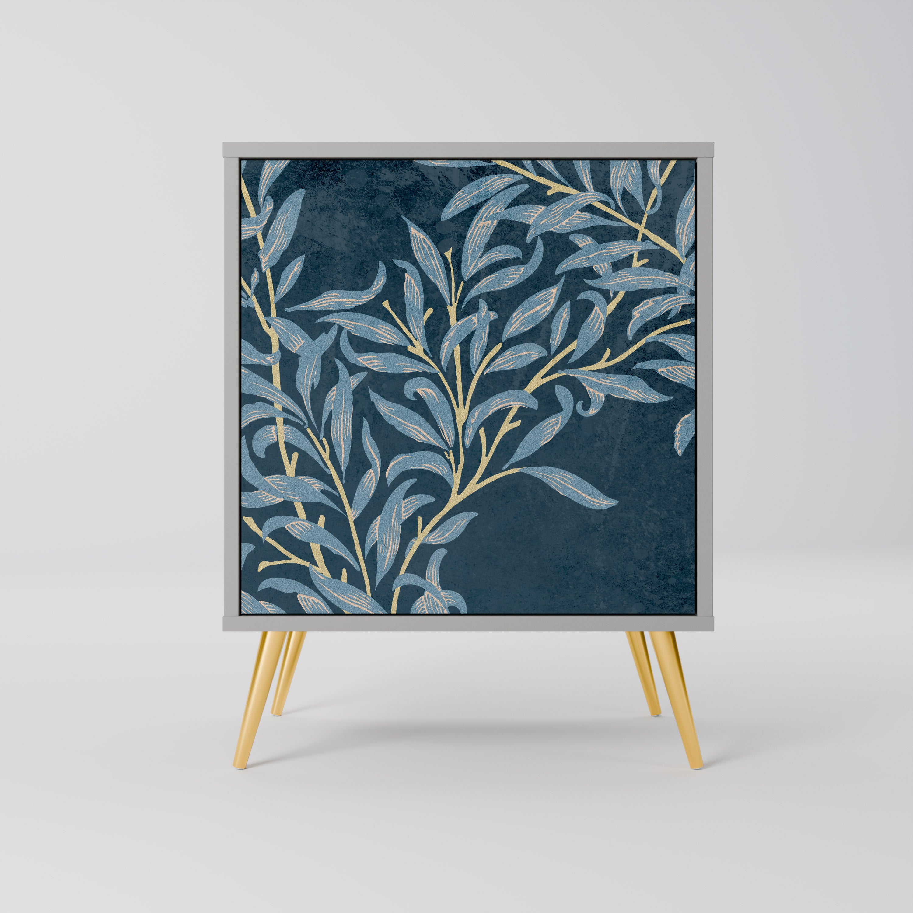 BLUE LEAVES Sideboard mit 1 Tür in Grau