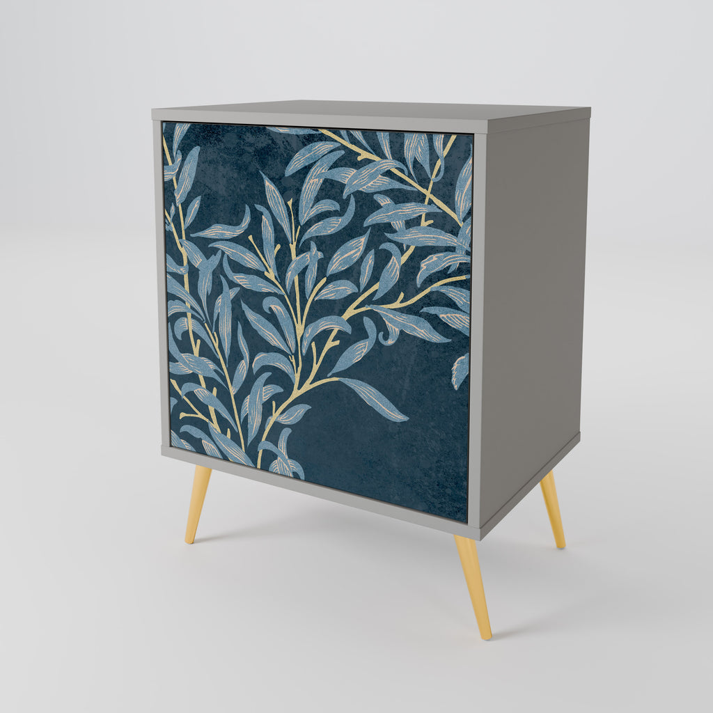 BLUE LEAVES Sideboard mit 1 Tür in Grau