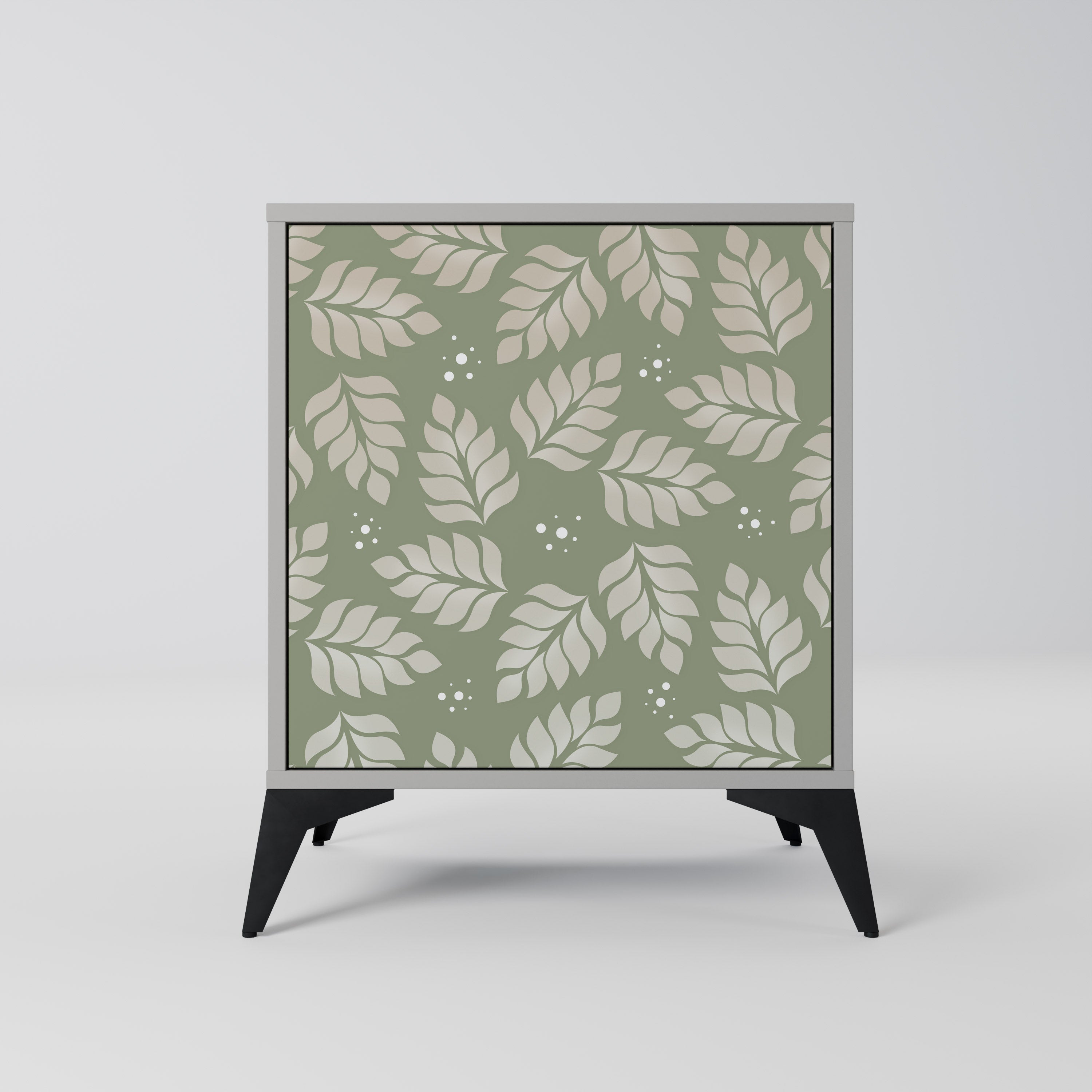 LEAVES ON GREEN Sideboard mit 1 Tür in Grau