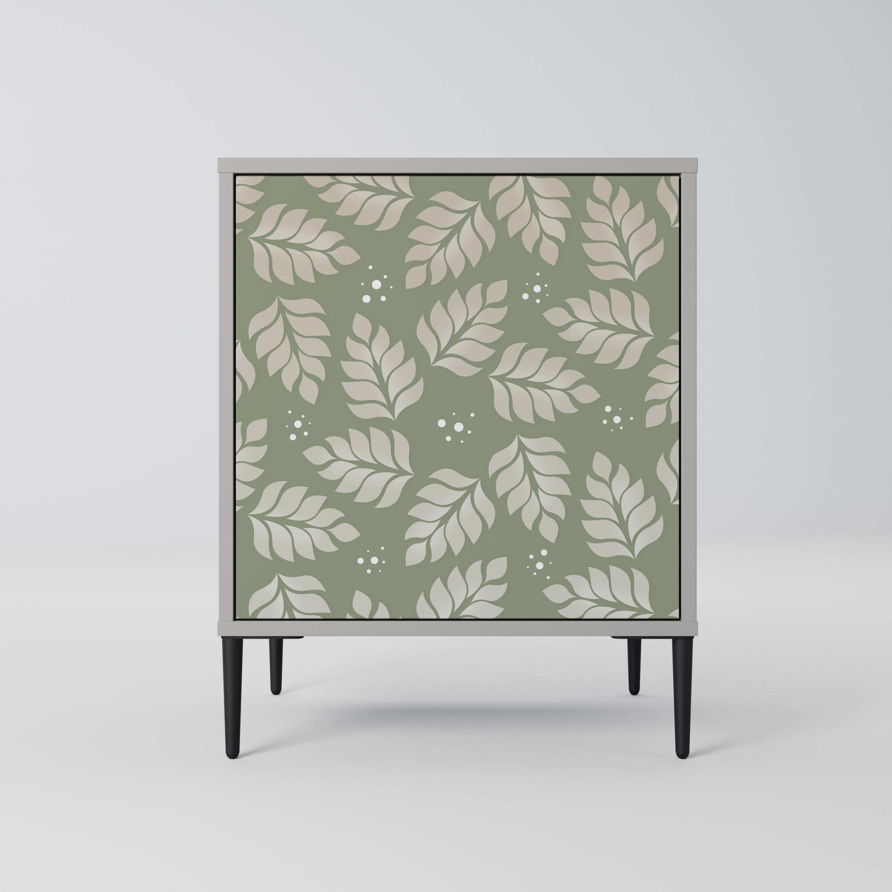 LEAVES ON GREEN Sideboard mit 1 Tür in Grau