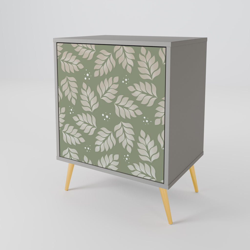 LEAVES ON GREEN Sideboard mit 1 Tür in Grau
