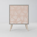 LEAVES ON BEIGE Sideboard mit 1 Tür in Grau