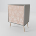 LEAVES ON BEIGE Sideboard mit 1 Tür in Grau
