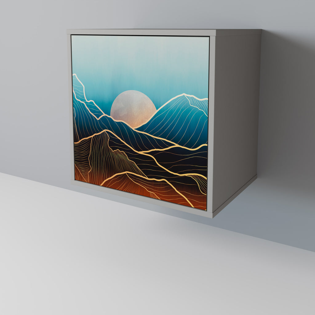 LUNAR SECRETS Sideboard mit 1 Tür in Grau