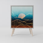 LUNAR SECRETS Sideboard mit 1 Tür in Grau