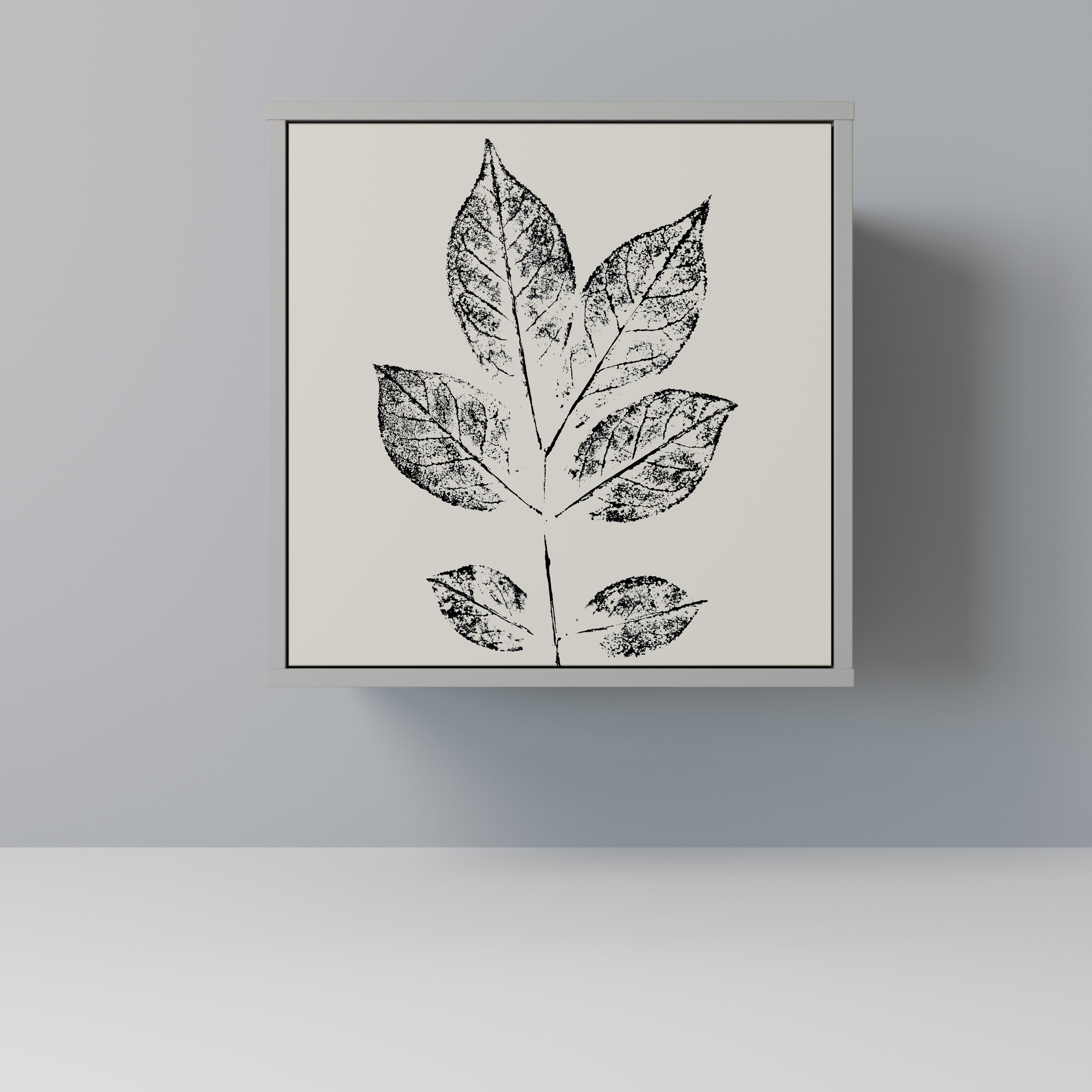 LEAFY STAMPS Sideboard mit 1 Tür in Grau