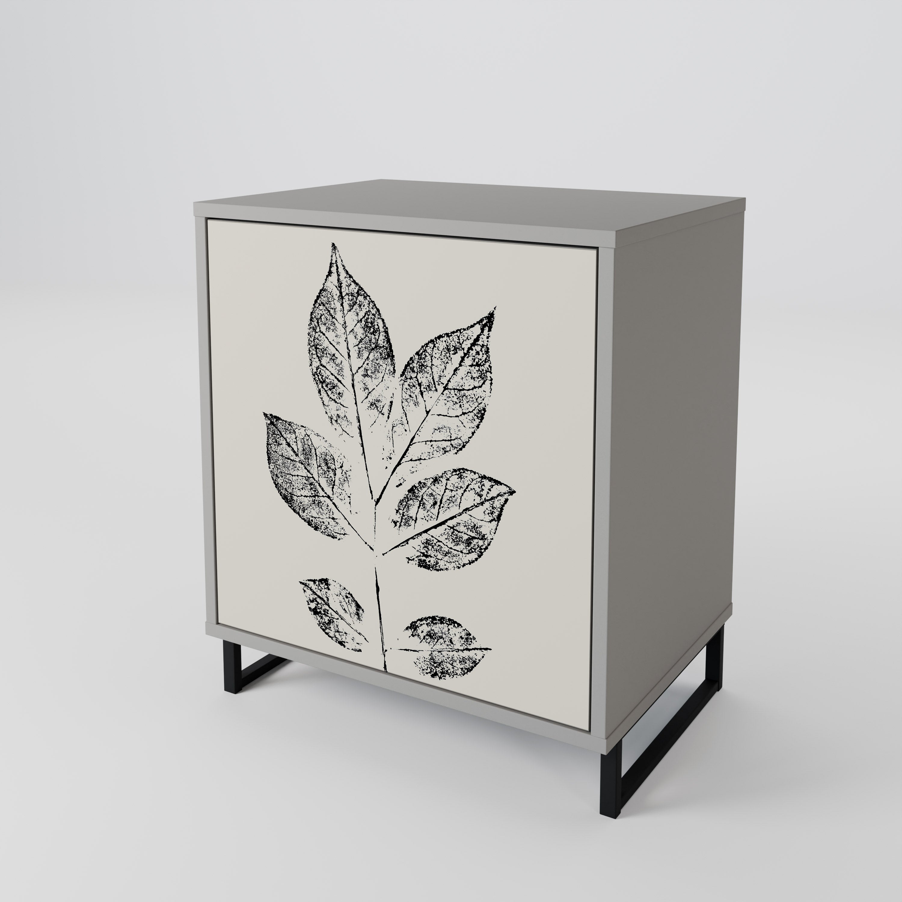 LEAFY STAMPS Sideboard mit 1 Tür in Grau