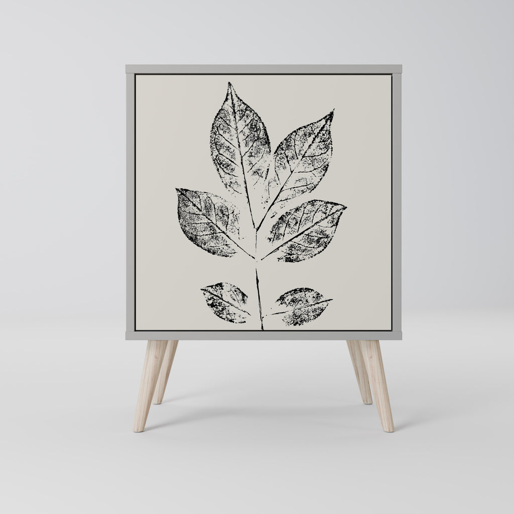 LEAFY STAMPS Sideboard mit 1 Tür in Grau